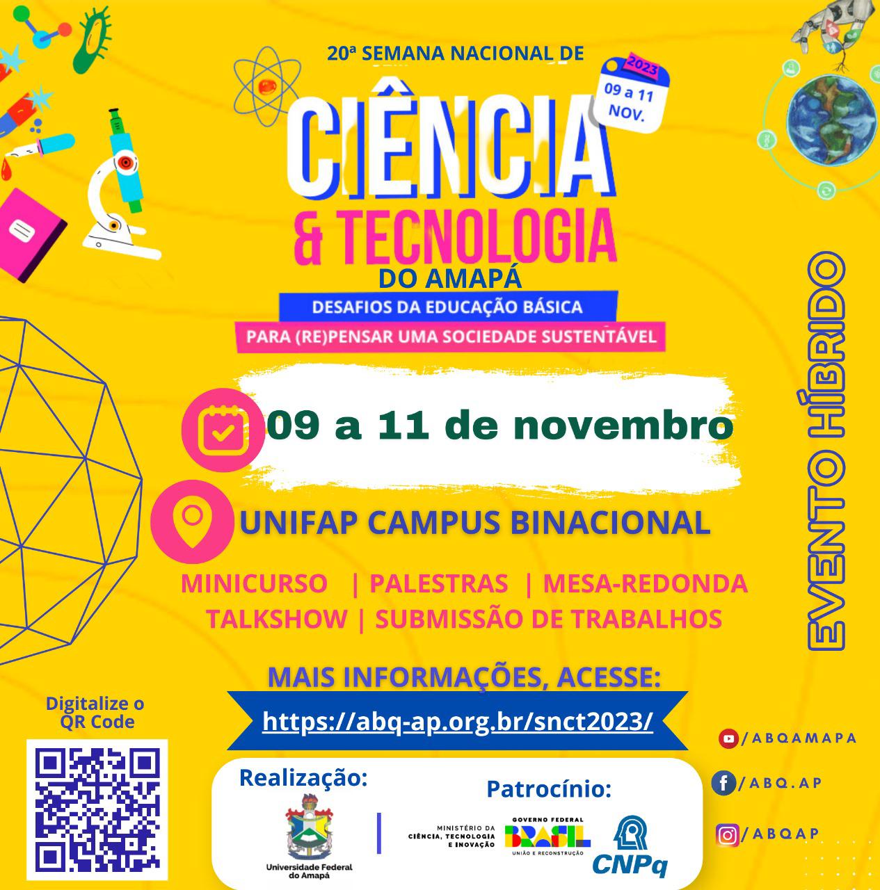 Unifap realiza Semana Nacional de Ciência e Tecnologia 2023 – Andifes